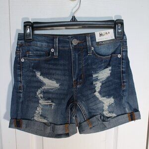 Mudd Mid-Rise Midi Jean Shorts